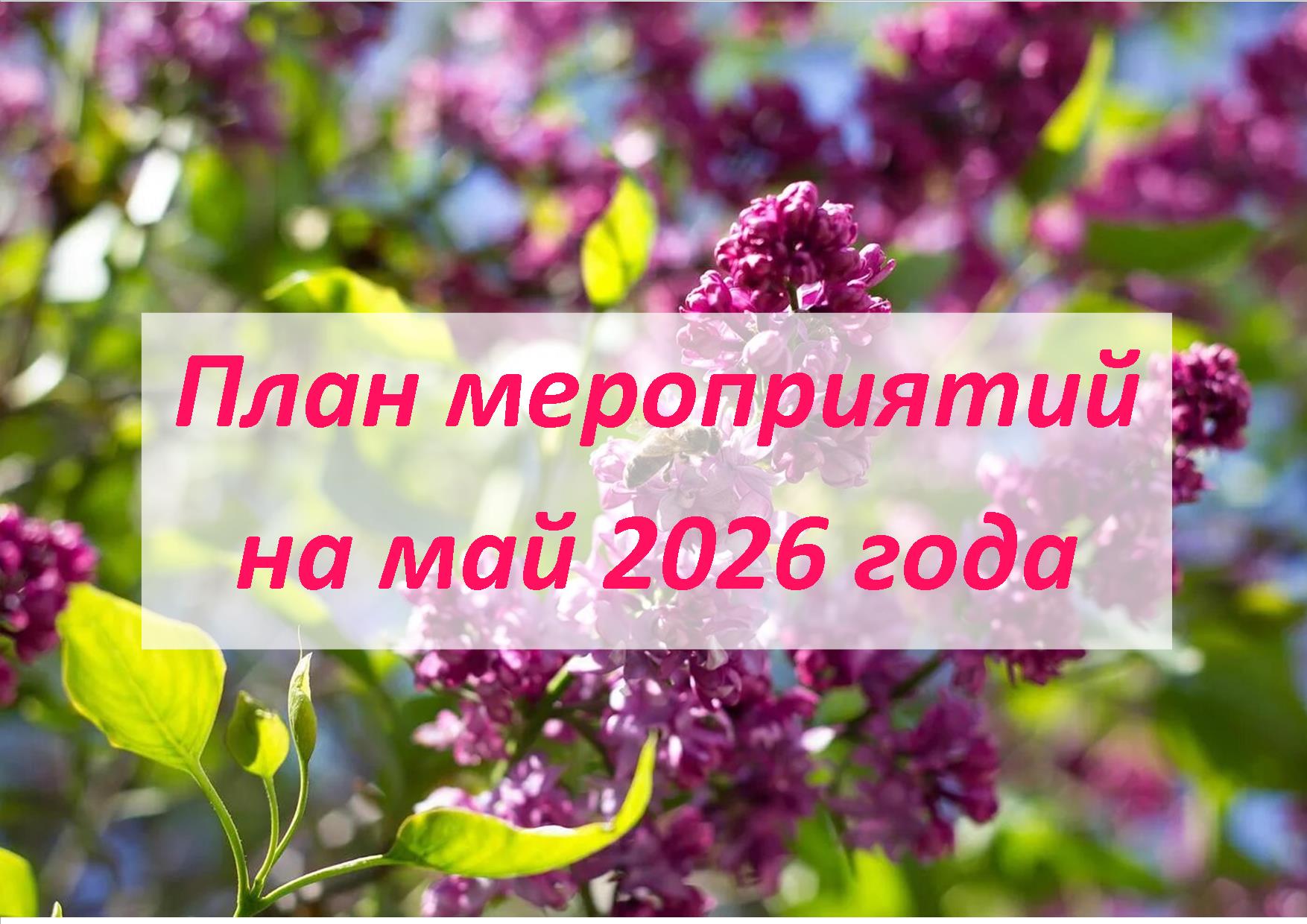 План мероприятий на май