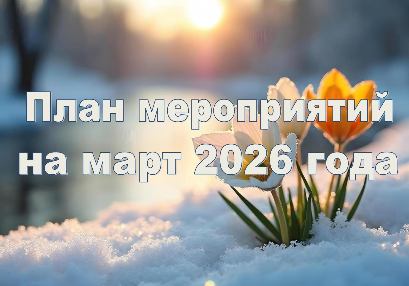 План мероприятий на март 2026 года